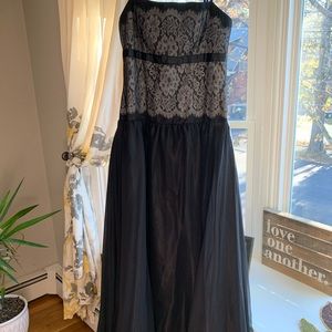 Long black gown